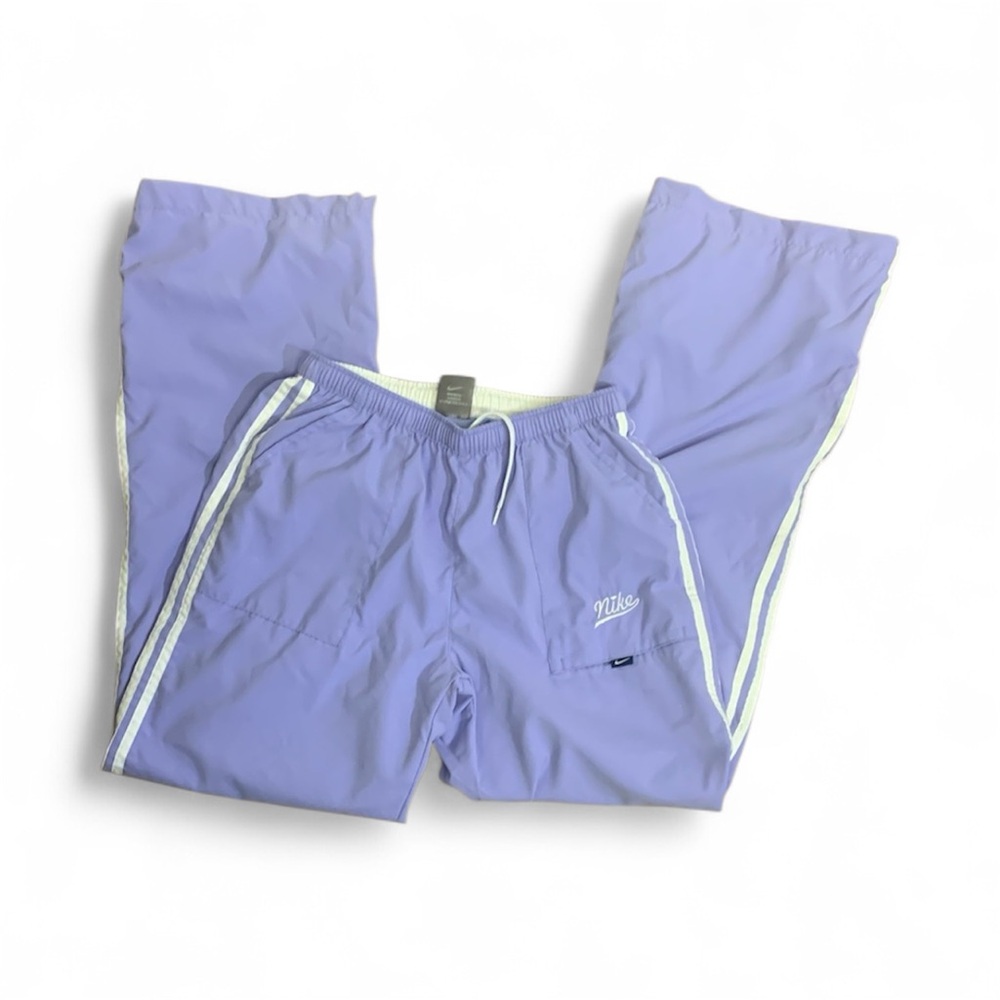 Vintage Nike Track Pants Women’s XL US 16Lavender/White Stripes Ankle Zippers